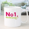 Personalised Number 1 Girlfriend Mug