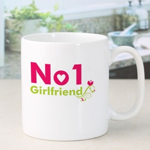 Personalised Number 1 Girlfriend Mug
