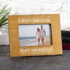 Personalised Oceans And Mountains Wooden Frame