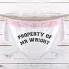 Personalised Property Of Ladies Hipster Briefs