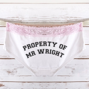 Personalised Property Of Ladies Hipster Briefs