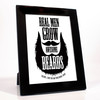 Personalised Real Men Grow Awesome Beards Framed Print