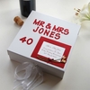 Personalised Ruby Anniversary Keepsake Box Standard