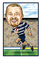 Personalised Rugby Caricature