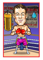 Personalised Sports Caricature - Boxing