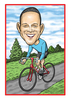 Personalised Sports Caricature - Cyclist