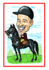 Personalised Sports Caricature - Horse Rider