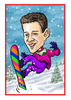 Personalised Sports Caricature - Snowboarder