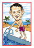 Personalised Sports Caricature - Swimmer