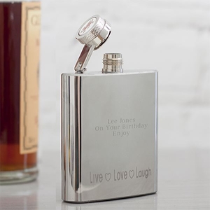 Personalised Welsh Dragon 3oz Hip Flask