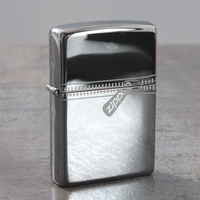 Personalised Zippo Black Ice Zipped Effect Lighter