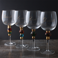 Set of 4 Personalised Wine Goblets