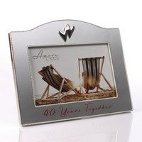 Silver Plated 40 Years Together Frame