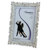 Silver Plated Frame with Inlaid Cluster Effect Crystals