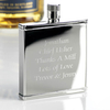 Square Shape Hippy Thin Flask Standard Delivery
