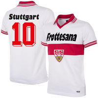 Copa VFB Stuttgart Home No.10 Retro Shirt 1977-1978 (Retro Flock Printing)