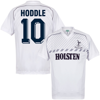 Score Draw Tottenham Home No.10 Retro Shirt 1985-1986 (Retro Flock Printing)