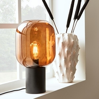 Brooklyn Glass Table Lamp - Amber