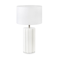 Column Table Lamp - White