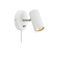 Costilla Reading Light with Plug - White