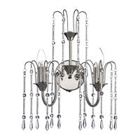 Dar Daniella Twin Wall Light - Polished Nickel