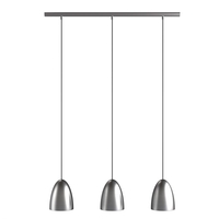 DFTP Nexus 20 3 Light Bar Ceiling Pendant - Brushed Steel