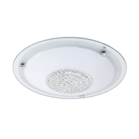 Edit Patty Glass Flush Ceiling Light - Crystal
