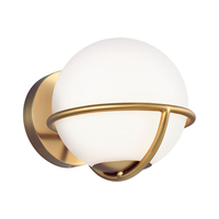 Feiss Apollo Wall Light - Burnished Brass