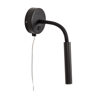Jolie Reading Light with Plug - Black