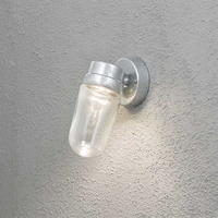 Konstsmide Vega LED Outdoor Wall Light - Galvanised Steel