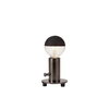 Nailas Table Lamp 1 Light - Black Chrome With Black Braided Twisted Cable