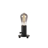 Nailas Table Lamp 1 Light - Black With Black Braided Twisted Cable