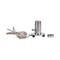 Nailas Table Lamp 1 Light - Chrome With Silver Braided Twisted Cable