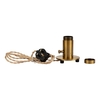 Nailas Table Lamp 1 Light - Gilt Bronze With Pale Gold Braided Twisted Cable