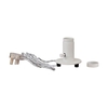 Nailas Table Lamp 1 Light - White With White Braided Twisted Cable