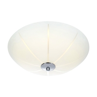 Nazca Glass LED Flush Ceiling Light - White