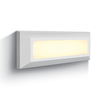 Neat 3.5W Warm White LED Rectangular IP65 Flush Light - White