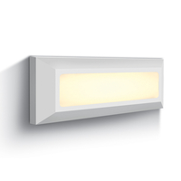 Neat 3.5W Warm White LED Rectangular IP65 Flush Light - White