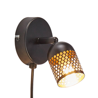 Nordlux Alfred Wall Spotlight with Plug - Black