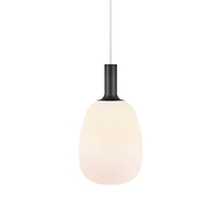 Nordlux Alton 23 Glass Ceiling Pendant Light - Black & White
