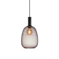 Nordlux Alton 23 Glass Ceiling Pendant Light - Black