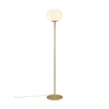 Nordlux Alton Glass Floor Lamp - Brass