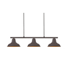 Nordlux Andy 3 Light Bar Ceiling Pendant - Rust Brown