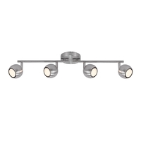 Nordlux Chicago 4 Light LED Spotlight Bar - Brushed Steel