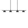 Nordlux Clyde 4 Light LED Bar Ceiling Pendant - Black