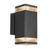 Nordlux Elm Outdoor Up & Down Wall Light - Black