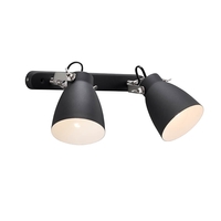 Nordlux Largo 2 Light Spotlight Plate - Black