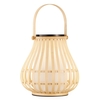 Nordlux Leo Solar LED Outdoor Lantern - Bamboo