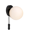 Nordlux Lilly Wall Light with Plug - Black