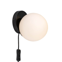 Nordlux Lilly Wall Light with Plug - Black